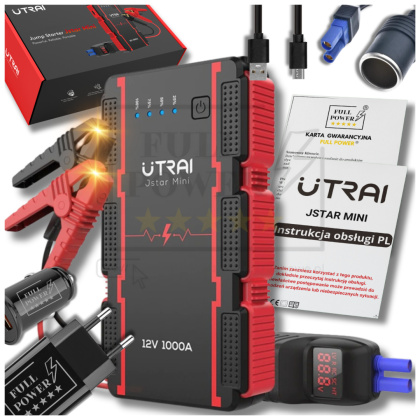 URZĄDZENIE ROZRUCHOWE POWERBANK BOOSTER JUMP STARTER UTRAI JSTAR MINI 1000A POWER BANK DO SAMOCHODU